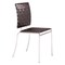 Criss Cross Dining Chair Set Of 4 Adjustable Height Polyurethane Chrome Frame